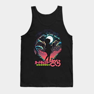 Retro Sakura Cute Japanese Manga Tank Top